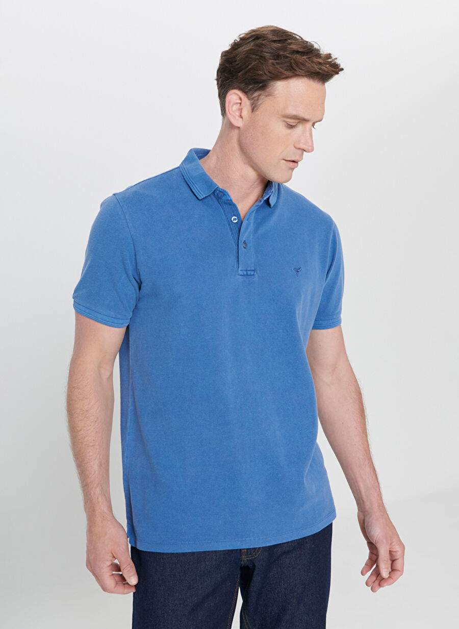 Altınyıldız Classics İndigo Erkek Polo T-Shirt 4A4823200066 — Product image 3 of 6