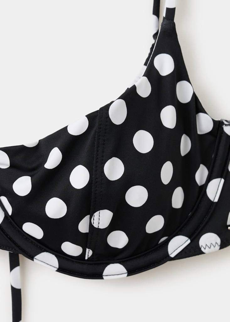 Reversible polka dot underwire bikini top — Product image 5 of 9
