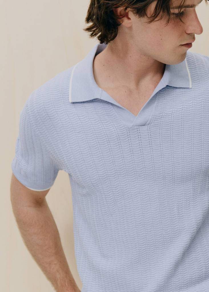Structured fine-knit polo shirt — Product image 15 of 17