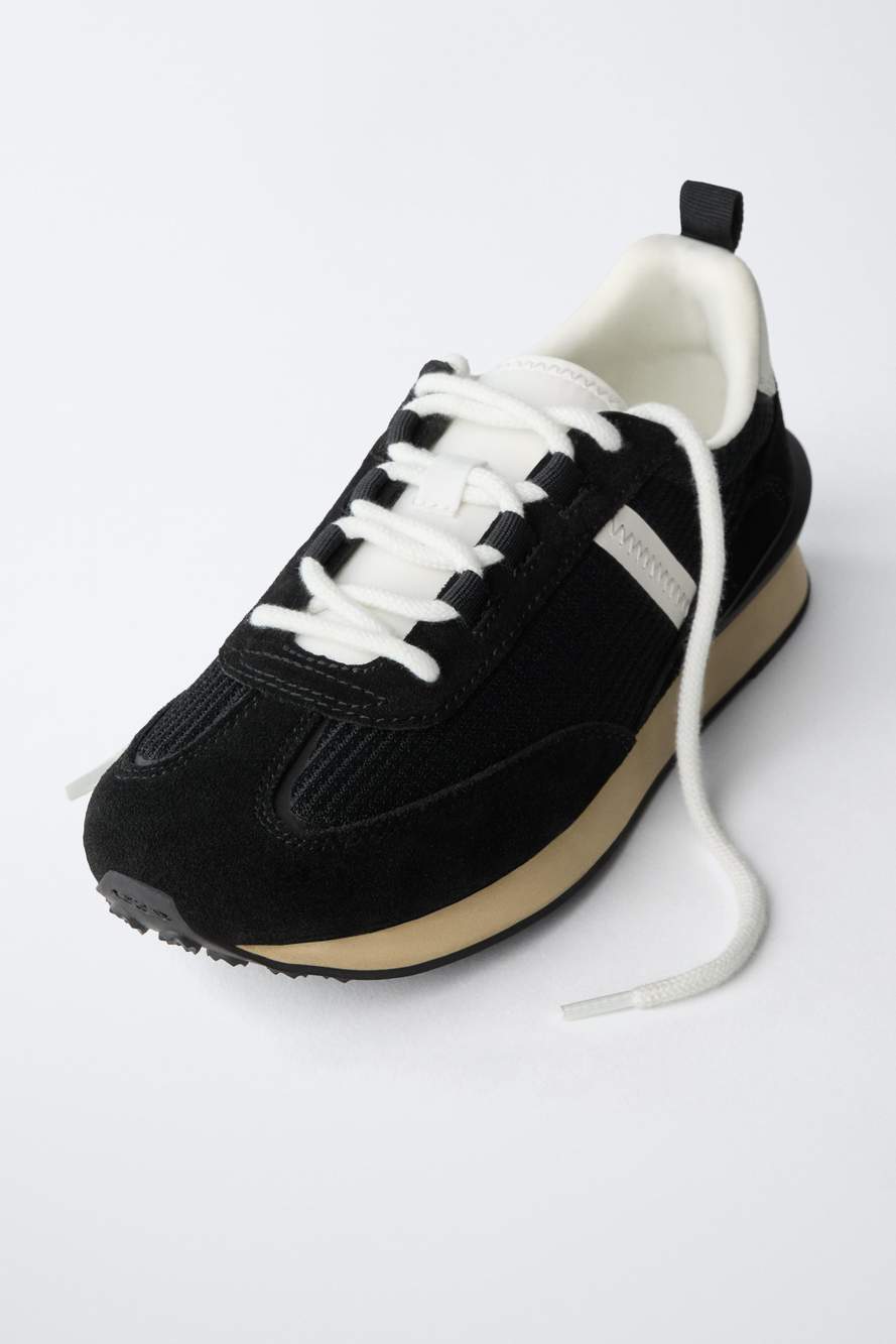 SPLIT SUEDE TRAINERS — Product image 3 of 8
