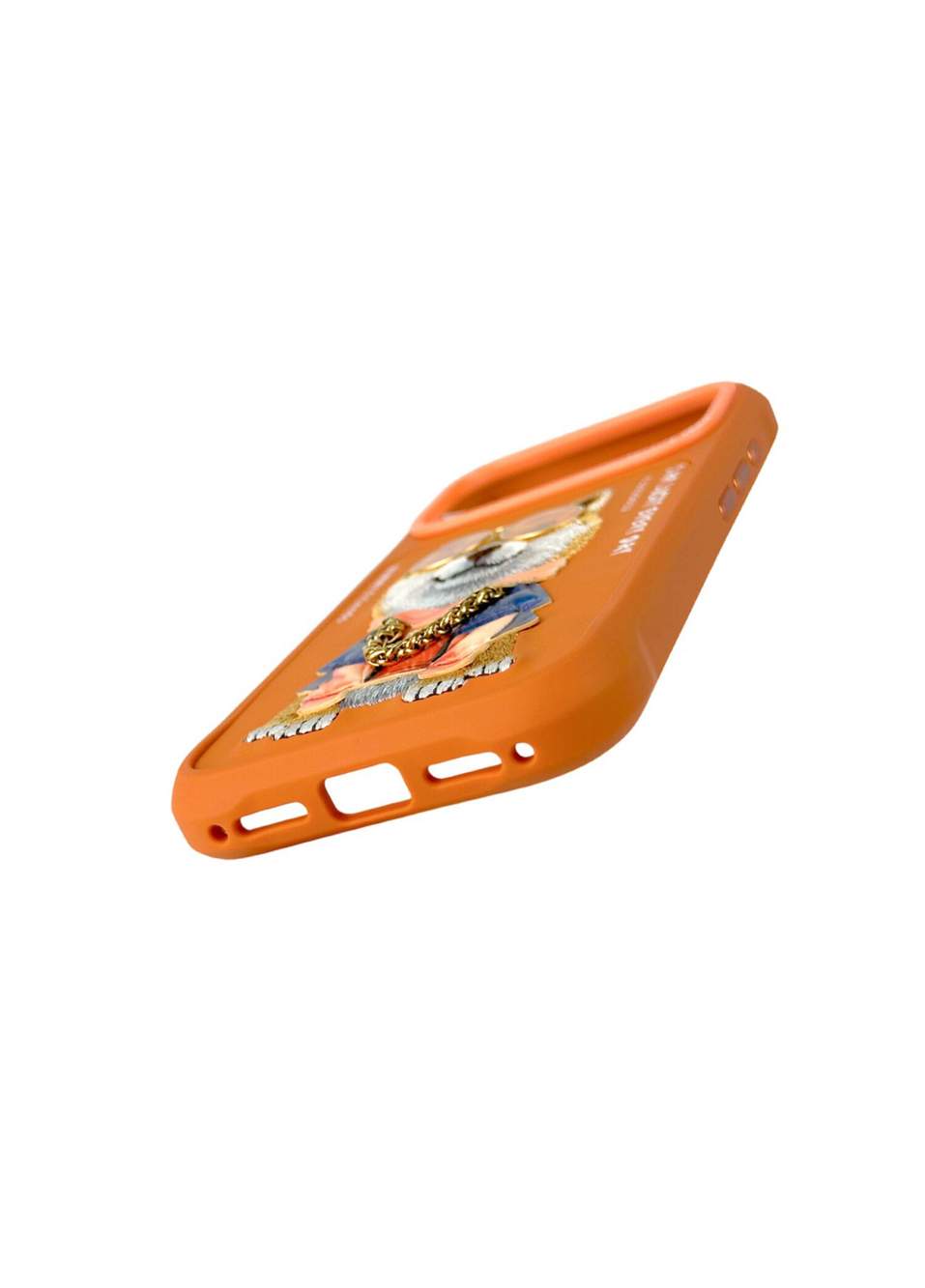 Glasses iPhone 17 Pro Max Shiba Nakış 3D Gözlük ve Zincir Detay Telefon Kılıfı — Product image 3 of 7