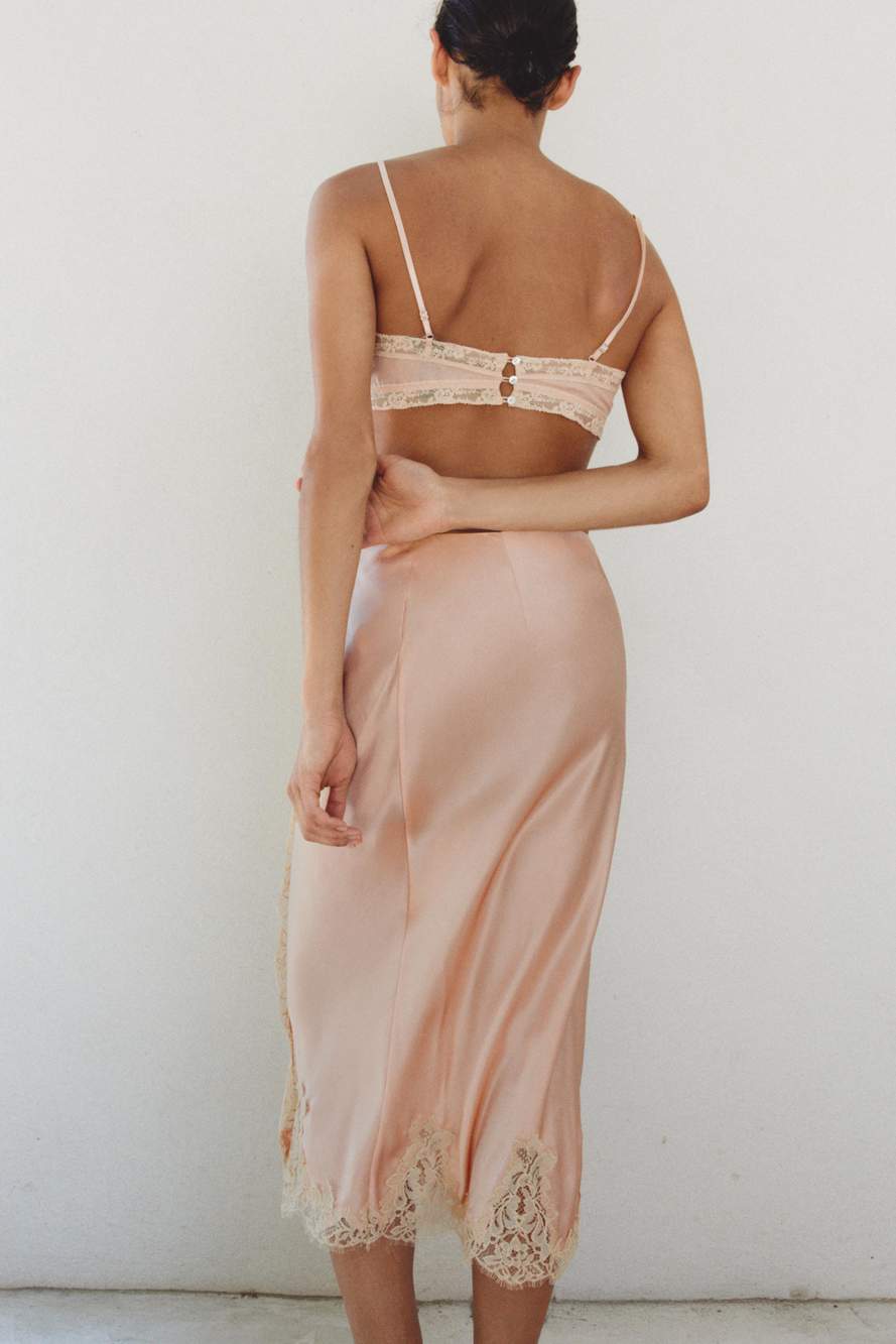 100% SILK EMBROIDERED LACE BRA — Product image 6 of 14