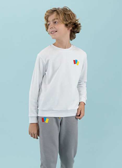 Haribo White Girl Child Relief Sweatshirt HRBTXT300 Haribo Children Sweatshirt