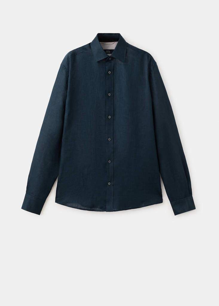 Regular-fit 100% linen shirt — Product image 20 of 30