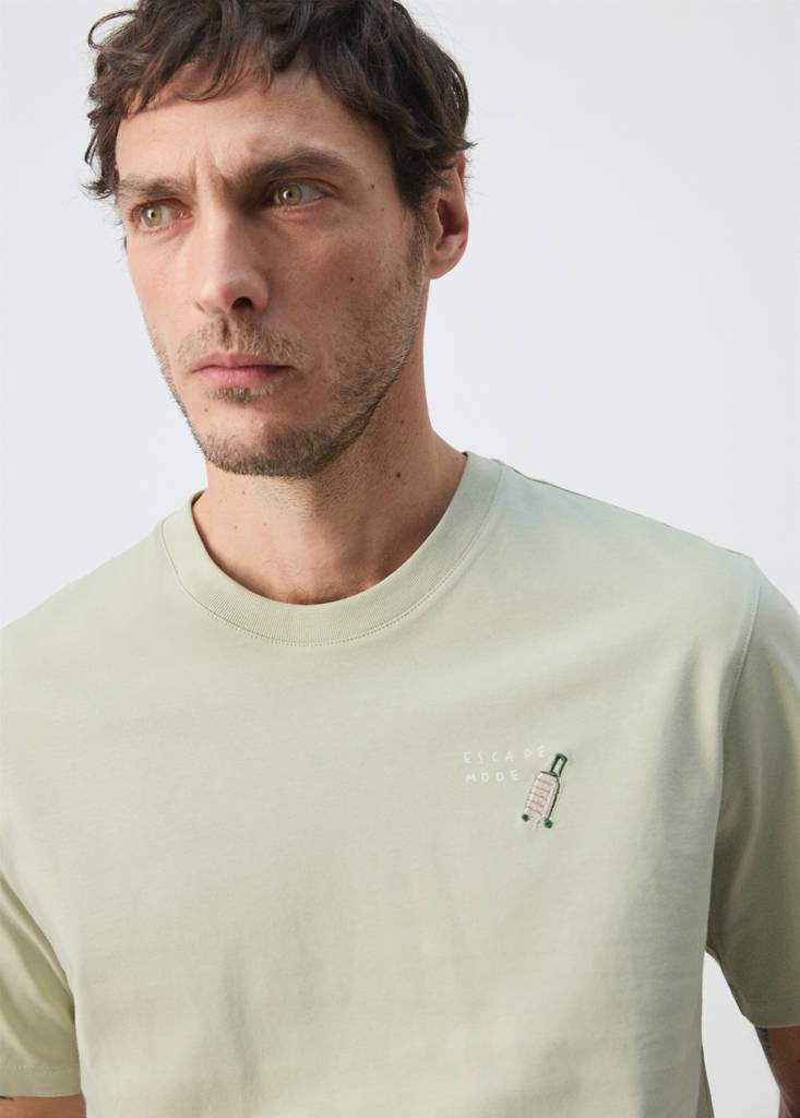 100% cotton t-shirt with embroidered detail — Product image 5 of 8