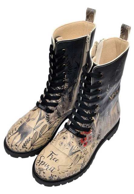 Women Vegan Leather Multicolor Zipper Long Boots - Free Spirit Design