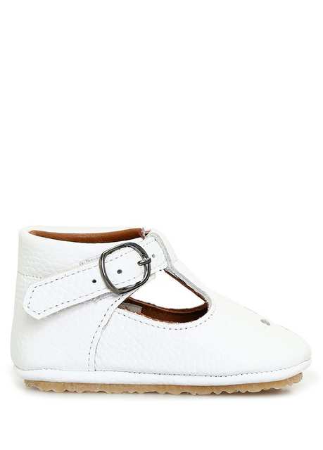 Violet White Handmade Unisex Baby Leather Shoes