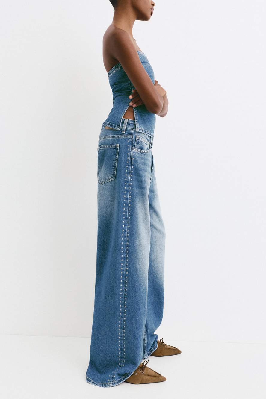 Wide-leg stud jeans — Product image 45 of 60