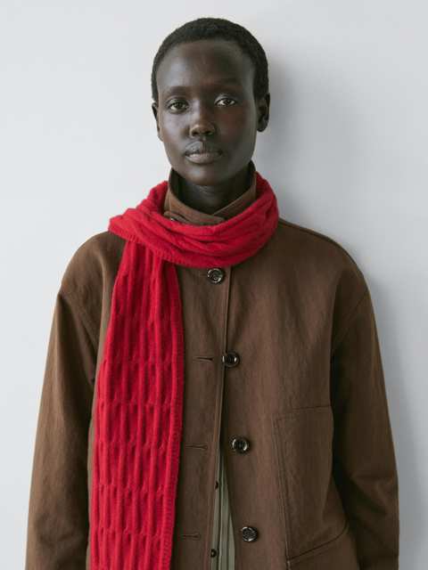 Cotton blend jacket with pockets