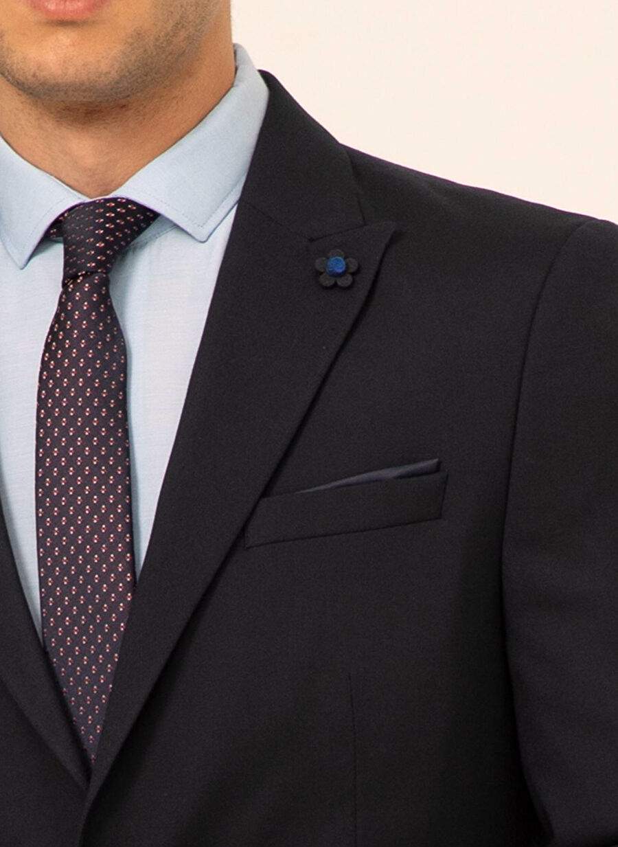 Slim Fit Navy Men's Suit TK1000600254 — Product image 3 of 6