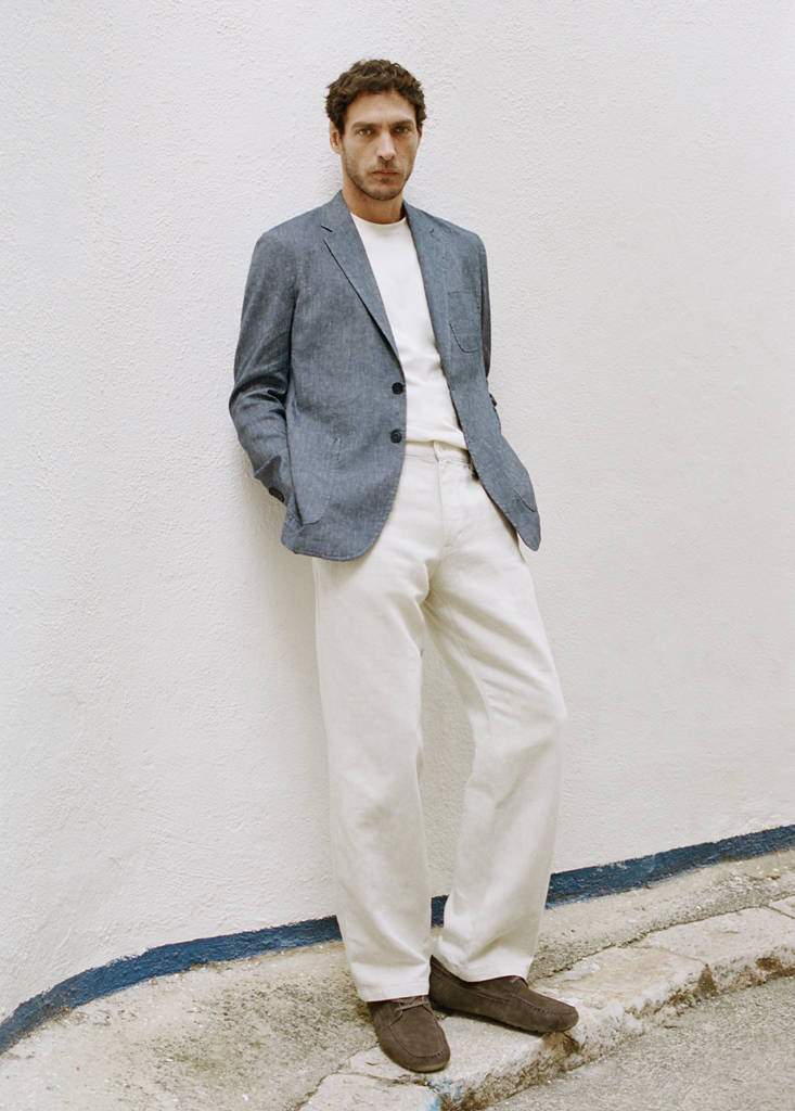 Slim fit linen cotton-blend blazer — Product image 8 of 10