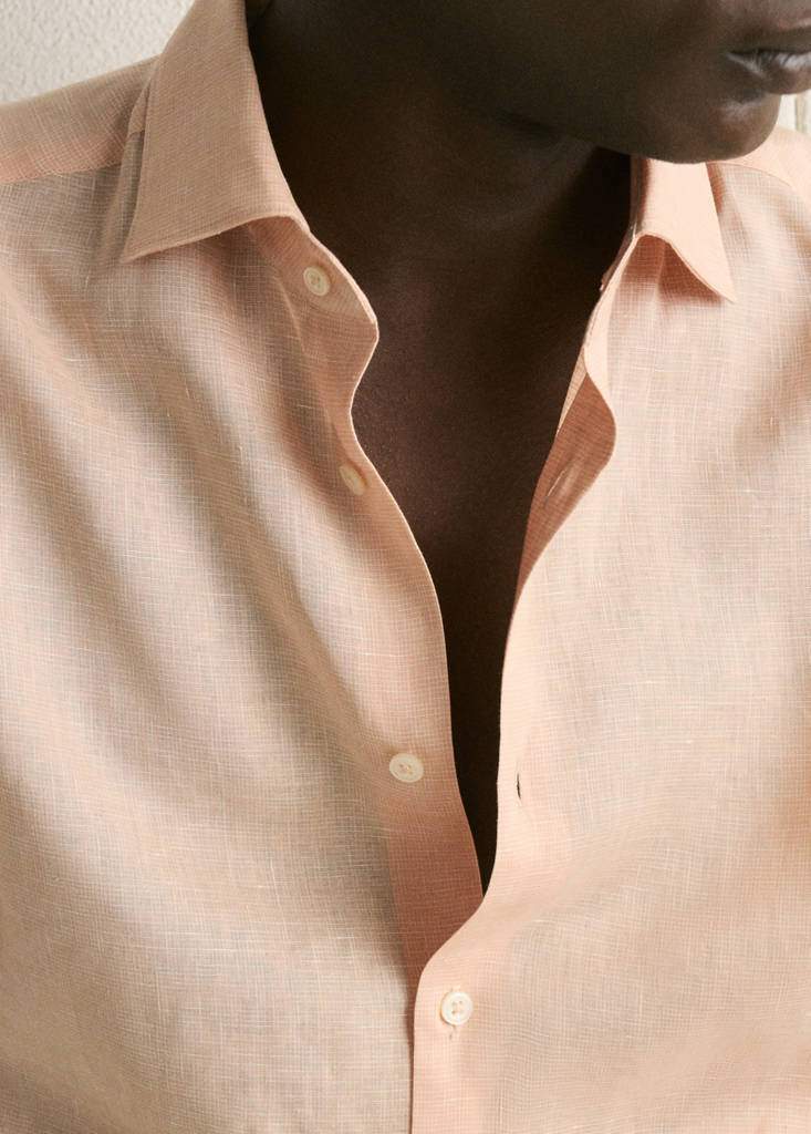 100% linen slim-fit shirt — Product image 7 of 12