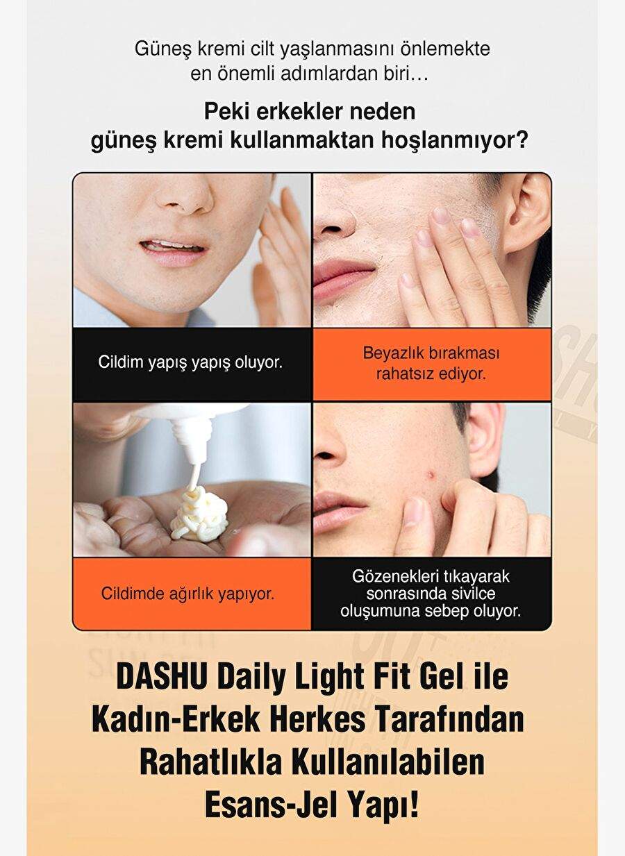 Aloe Vera Contains, Lightly Structured Sunscreen Gel Gel Jel DASHU Daily Light Fit Sun SPF 50+ PA++ — Product image 2 of 8