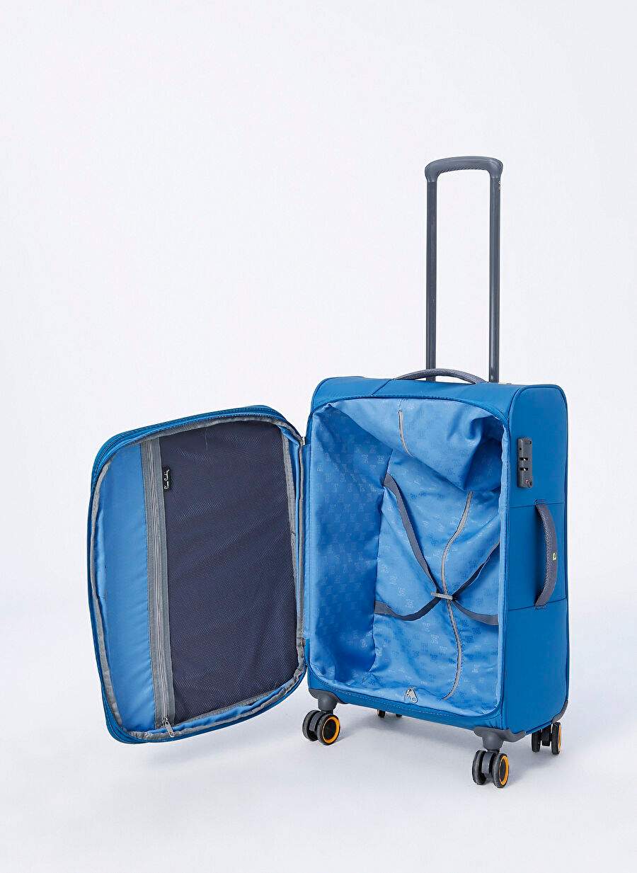 Pierre Cardin Blue Unisex Squeegee Fabric Suitcase 04PC6000-03 — Product image 5 of 5
