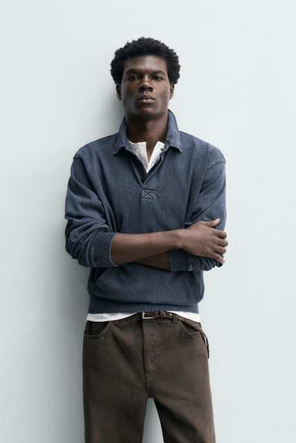 REGULAR FIT WASHED EFFECT POLO SHIRT