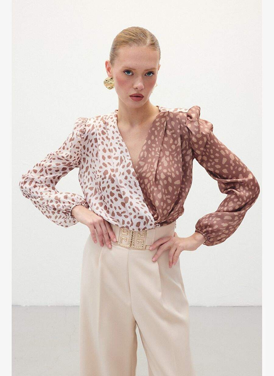 Cruise Patterned Bodysuit Coffee Beige — Product image 4 of 7