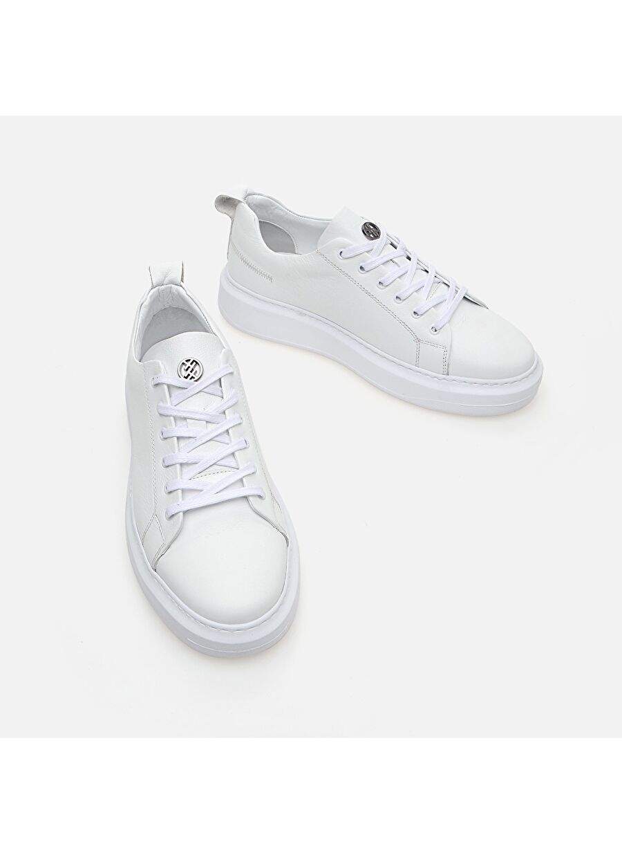 Hotic White Men's Leather Sneaker 02ayh281320a900 — Product image 3 of 6