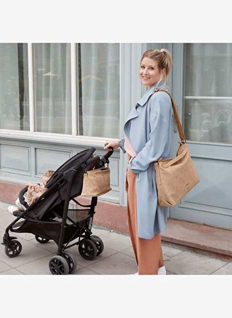 Lassig Buggy Baby Car Organizer Bag Camel