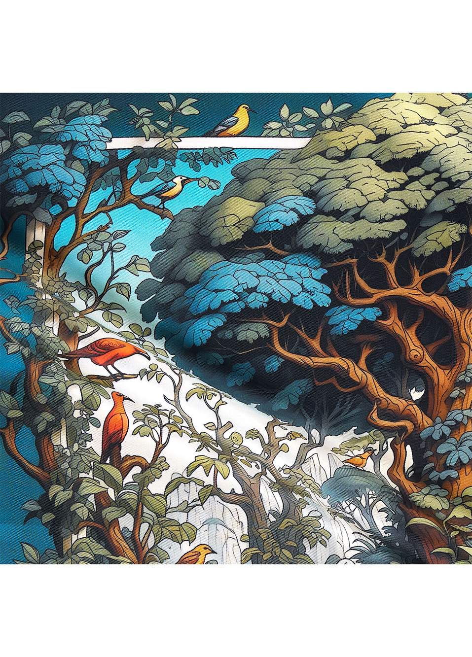 Wildwood Stories Twill İpek Kadın Fular 65 cm — صورة المنتج 3 من 5