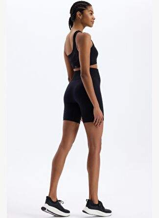Yan Orgu Desenli File Cepli Spor Sort Siyah — Product image 14 of 30