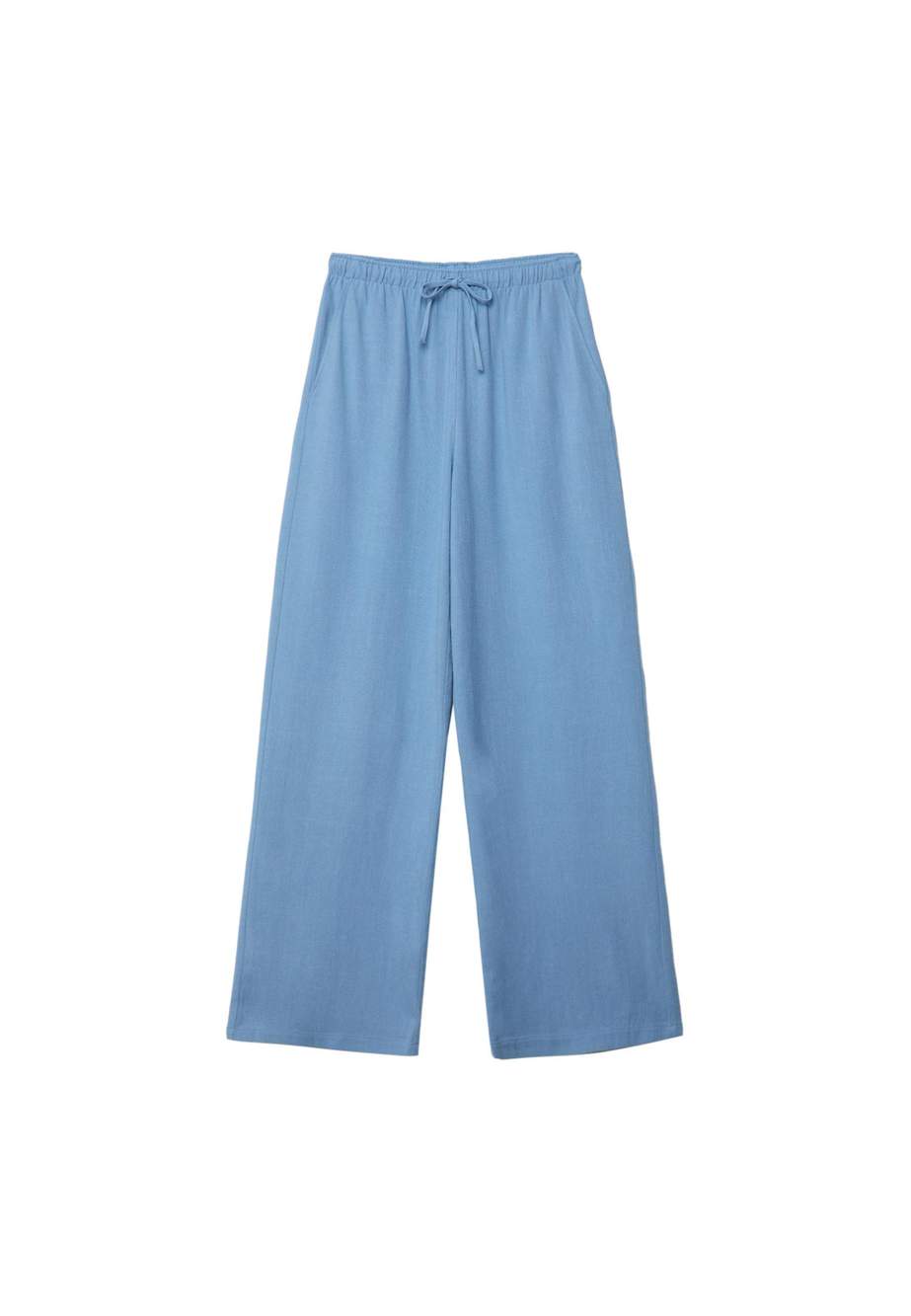 Flowing linen-effect trousers — Product image 8 of 10
