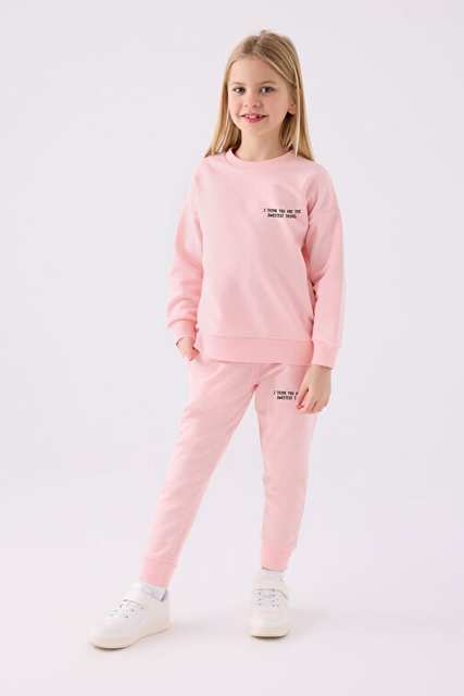 KIZ ÇOCUK EŞOFMAN TAKIM Açık Pembe