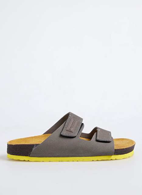 Discovery Expedition Stone Men's Leather Slippers NEDA