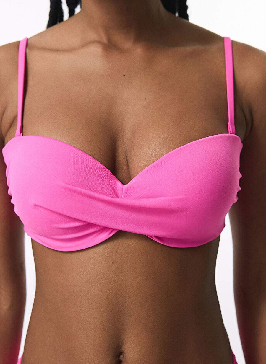 Pembe Kadın Bikini Üst PLTN64VU25IY — صورة المنتج 3 من 4