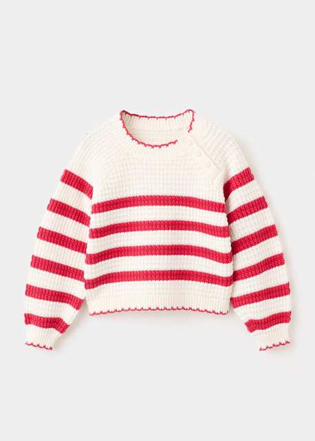 Knit striped sweater