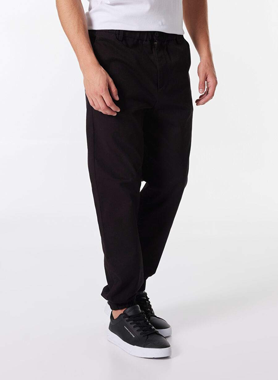 Limon Siyah Erkek Jogger Düz Pantolon MML4WM-PNT9516 — صورة المنتج 3 من 6