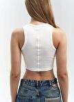 Fleur Fitli Weightlifting Collar White Crop — Product image 16 of 35