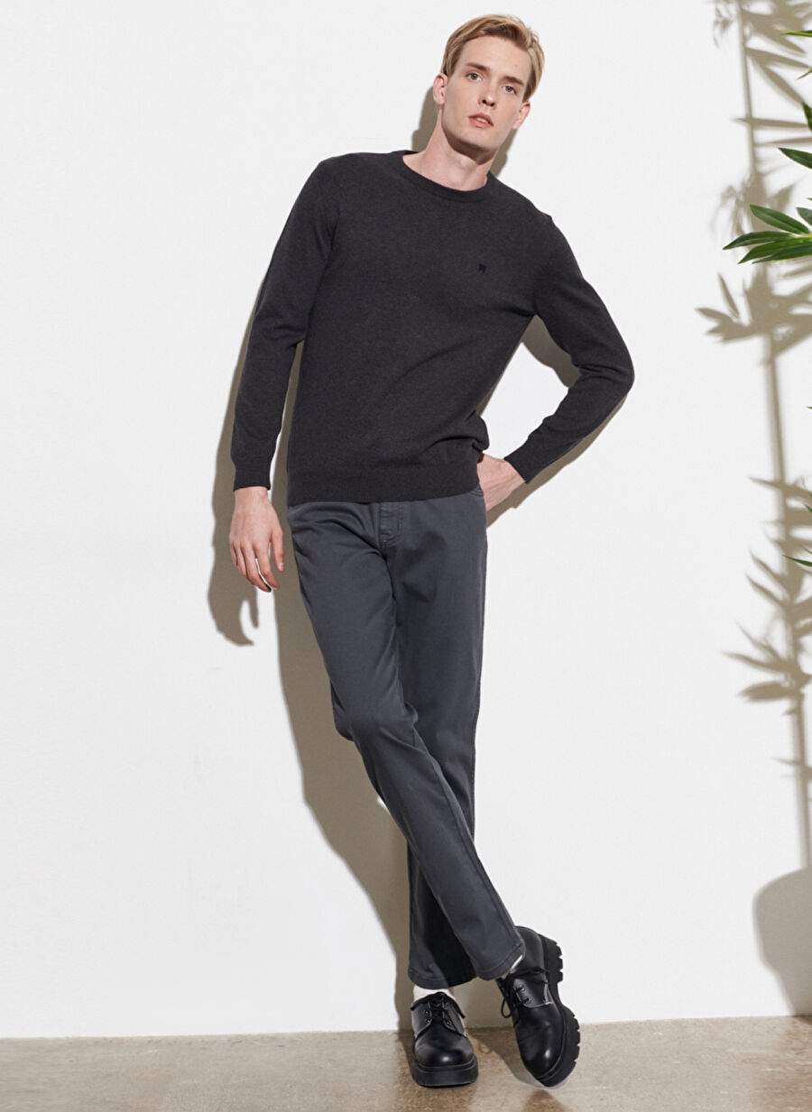 Anthracite Men's Cotton Chino Pants W12S004003_TEXAS S — Product image 3 of 6