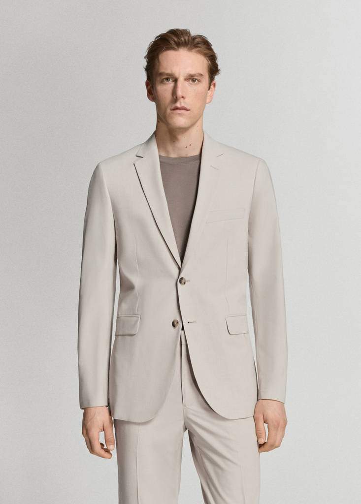 Super slim-fit suit jacket in stretch fabric — Product image 28 of 30