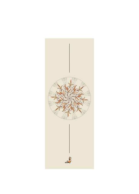 Reflect Serisi Floral 4.1 mm Doğal Kauçuk Kaydırmaz Yoga Matı