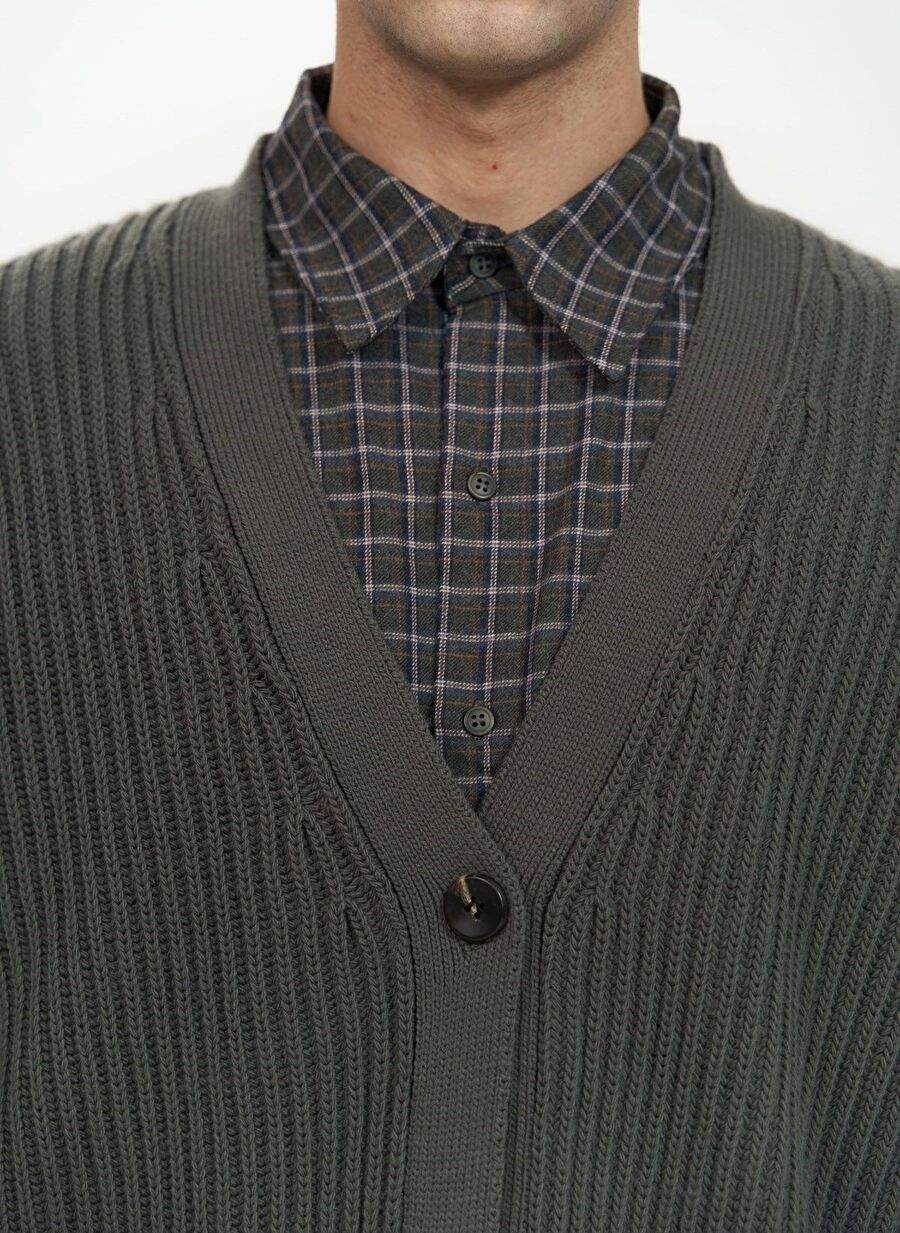 Cassian Anthracite Men's Sweater Cardigan — Product image 5 of 7