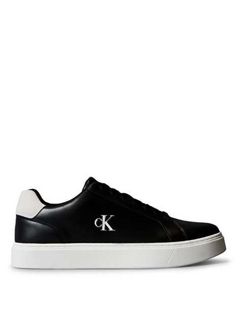 Calvin Klein Siyah Erkek Deri Sneaker Classic Cupsole Laceup Lth