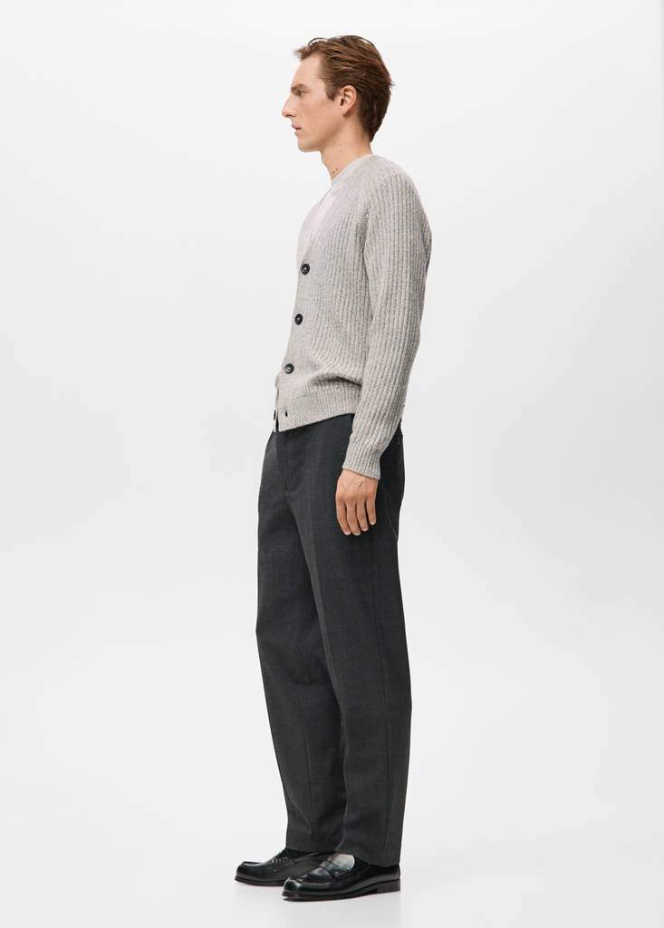 Wool-blend ribbed cardigan — Product image 6 of 9
