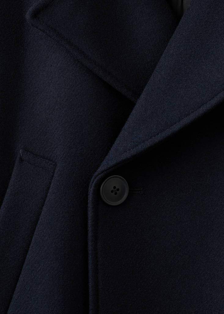 Short double-breasted wool coat — Product image 9 of 20