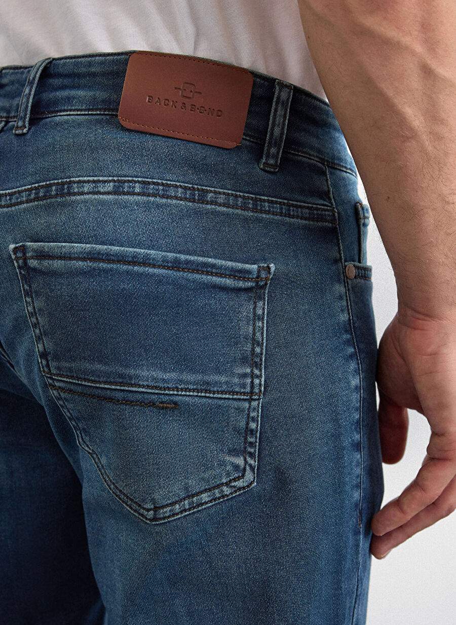Back And Bond Lacivert Erkek Slim Fit Pantolon B35w35006 — صورة المنتج 6 من 6