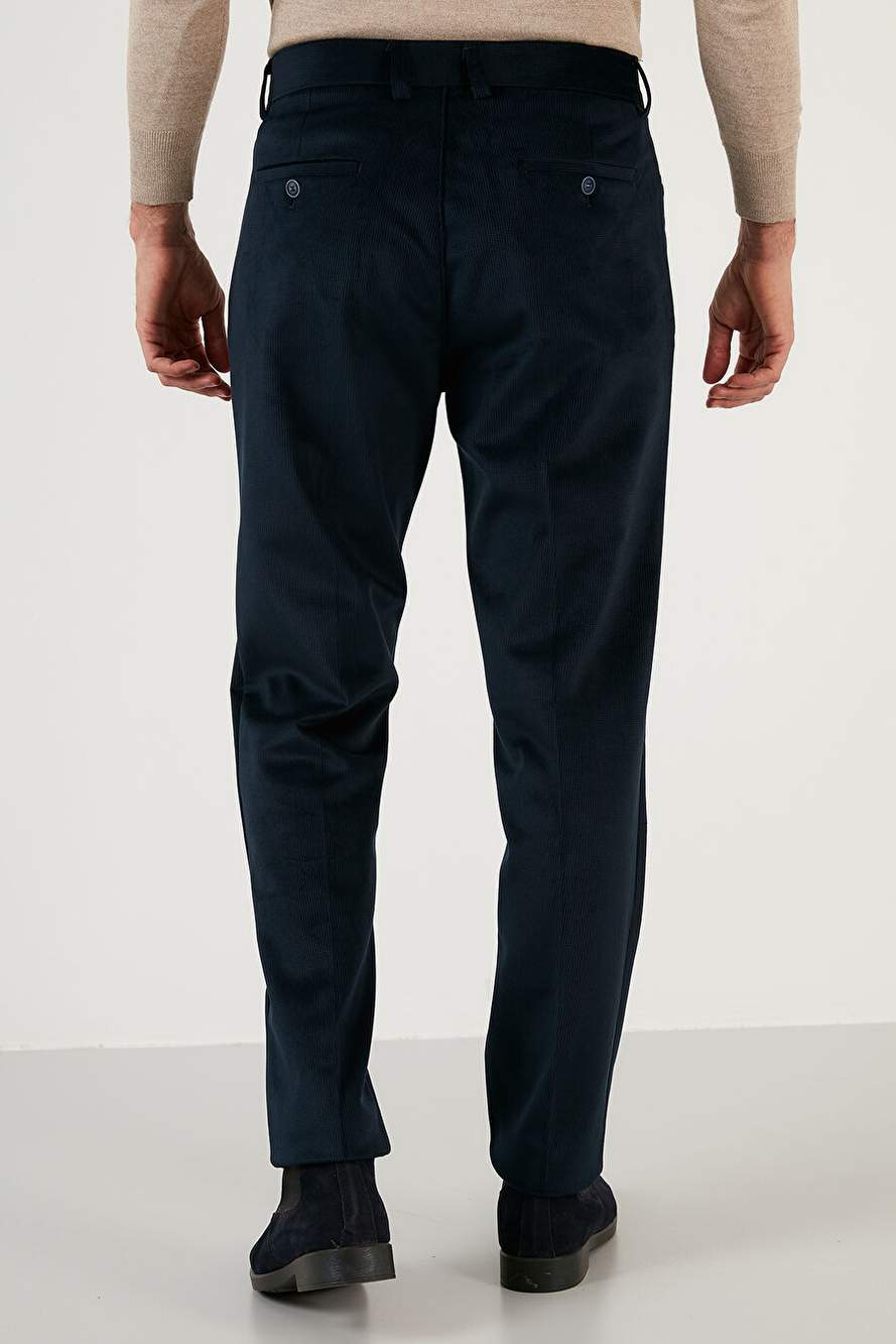 Buratti Normal Bel Regular Fit Düz Paça Kadife Erkek Pantolon 645MERLIN — صورة المنتج 6 من 7