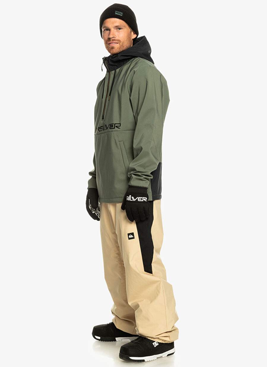 Quiksilver Haki Erkek Dik Yaka Polar Sweatshırt EQYFT04835 Live For The Ride — صورة المنتج 6 من 6