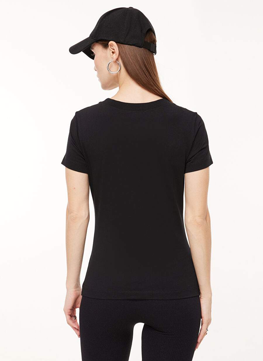 Moschino Jeans Bicycle Collar Printed Black Woman T-Shirt A0707 — Product image 5 of 5