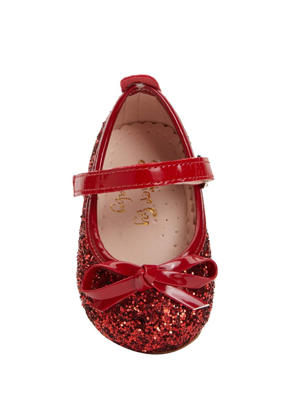 Red Glitter Girl Baby First Step Shoes — Product image 4 of 4