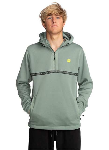 EBYFT00124 Pathfinder Pullover Green Men's Hoodie Fleece Sweatshirt