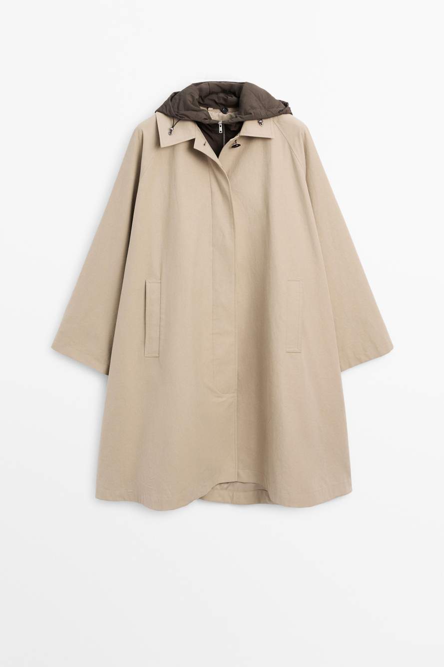 Cape trench coat with hood — Product image 7 of 13