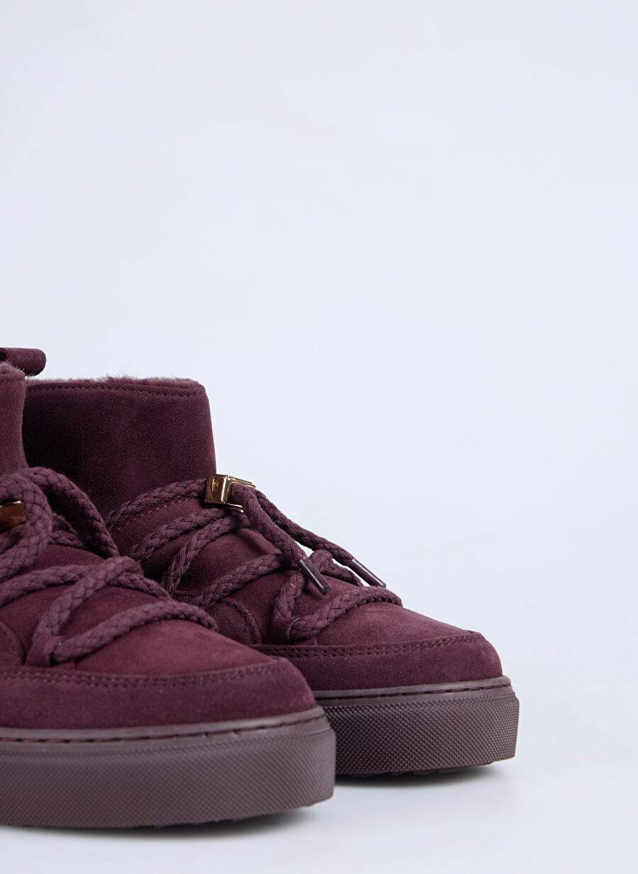 İnuikii Bordo Kadın Deri Kar Botu CLASSIC LOW — صورة المنتج 5 من 5