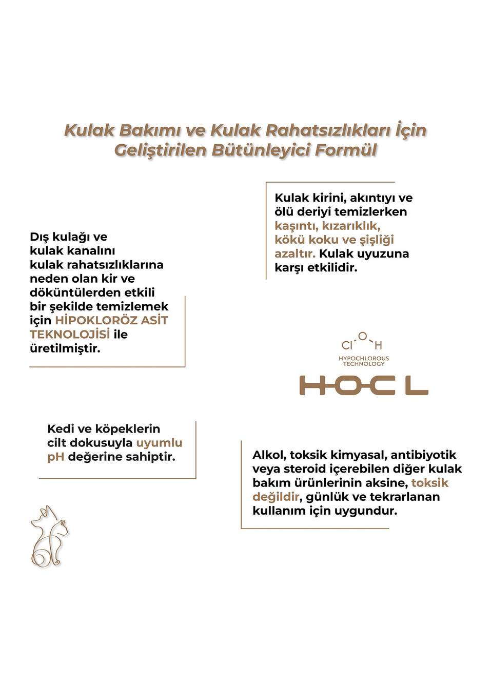 Kulak Kiri Alerji Kızarıklık Enfeksiyon Bakımı Kedi ve Köpek Kulak Temizleme Solüsyonu 75 ml — Product image 3 of 4