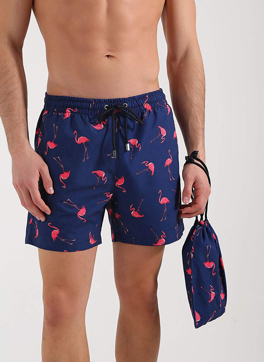 Whitefin Lacivert Erkek Slim Fit Şort Mayo 1042 — Product image 3 of 4
