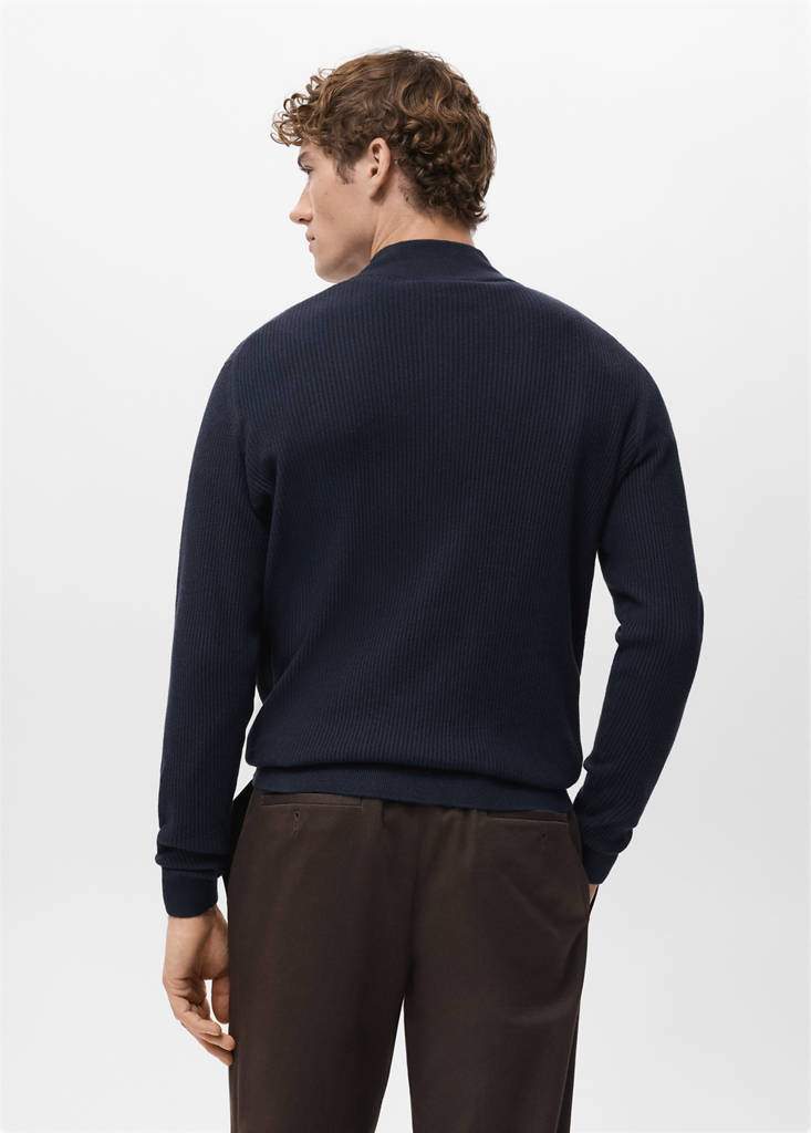 Ribbed sweater with zip neck — Product image 19 of 30