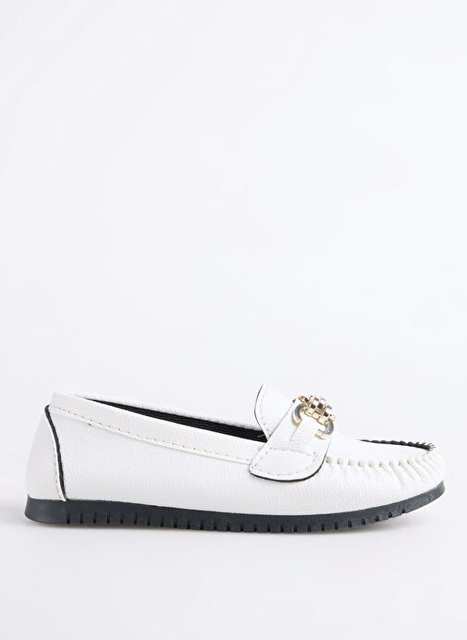 F By Fabrika Beyaz Kadn Loafer Inel